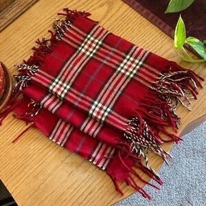 Preston & York Red and Black Plaid Scarf